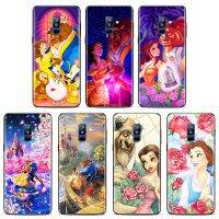 {OLI STUDIO} Fairy Tale ความงามและ BeastCase SamsungA90 A80 A70 S A60 A50S A30 S A40 S A2 A20E A20ซิลิโคนสีดำ