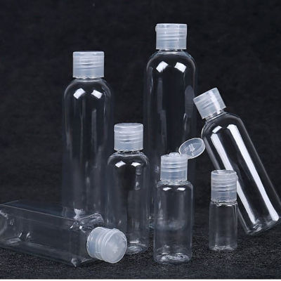 Tourist Clamshell Bottle Bottle The Make-up Remover Ml Flap Bottle Transparent Small Plastic Bottle Turn Over The Bottle With Butterfly Cover