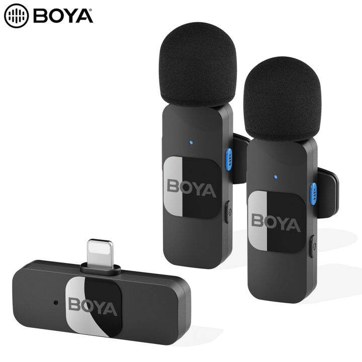 .99 for BOYA BY-V20 One-Trigger-Two 2.4G Wireless Microphone