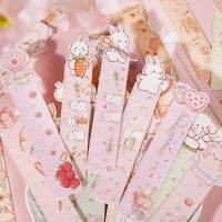 30pcs Cute animal rabbit cat Bookmark Paper Reading Book Mark Kawaii Book Page Marker Message card Stationery Supplies