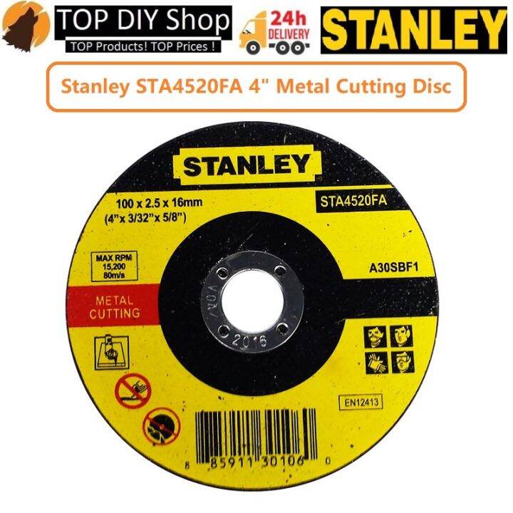 STANLEY STA4520FA 4“ Stainless Steel Cutting Disc Metal Cutting Disc