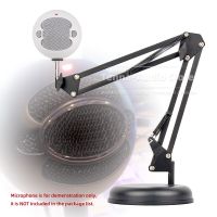 For BLUE SNOWBALL ICE Snow Ball Mic Tabletop Suspension Microphone Stand Boom Arm Scissor Table Mount Desktop Bracket Holder