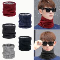 【CW】 Warmth And Cold Proof Wool Scarf Thick Muffler Knitted Face Neck Scarves Windproof Bib