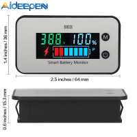 Aideepen 7-100V ความจุมิเตอร์ตรวจสอบแบตเตอรี่12V 24V 48V เครื่องวัดเปอร์เซ็นต์อุณหภูมิแรงไฟฟ้าแสดงสถานะพลังงานแบตเตอรี่