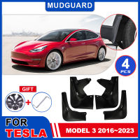 สำหรับ Tesla รุ่น3 2016 ~ 2023 2017 2018 2019 2020 2021 2022 Mudguards Mudflaps Fender Mud Flap Splash Mud Guards อุปกรณ์เสริม