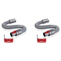 2X Trigger Lock and Flexible Extension Hose Compatible for V7 V8 V10 V11 Vacuum Cleaner Parts Red