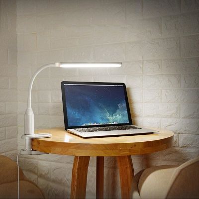 Mini Clip-on Table Desk Lamp LED USB Touch Swith LED Flexible Reading Light Protect Eyesight Hot