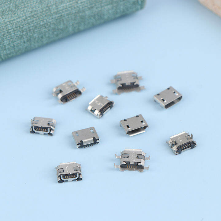 xunxingqie-50ชิ้น-กล่อง10รุ่นไมโคร-usb-ตัวเมีย5pin-dip-type-b-smt-ขั้วต่อ-usb-ช่องเสียบหางปลาปลั๊กสำหรับซ่อม-diy