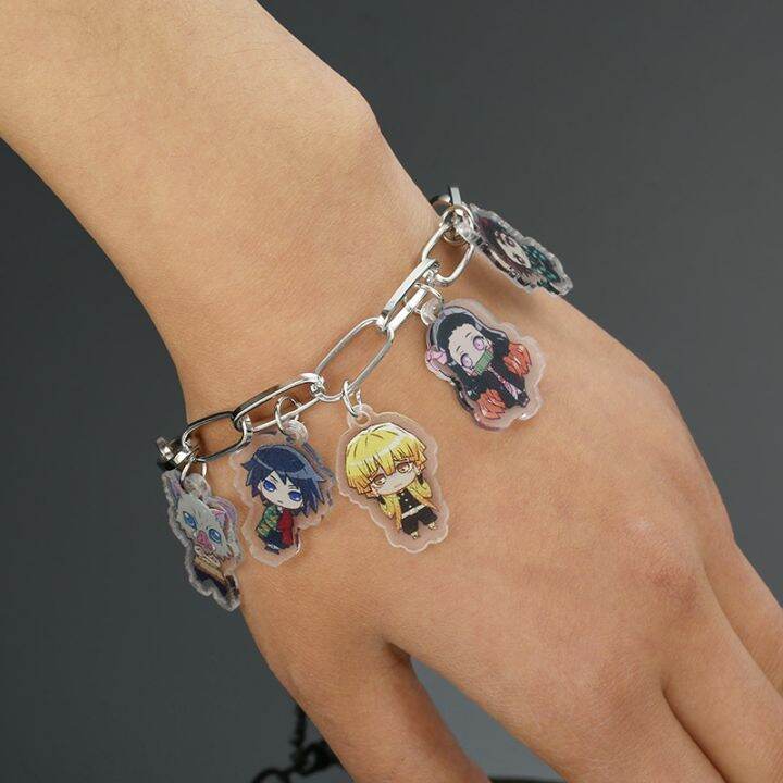 cute-cartoon-anime-demon-slayer-kimetsu-no-yaiba-bracelets-men-kamado-tanjirou-acrylic-charm-bracelet-bangle-for-fans-cosplay