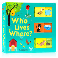 Who Lives Where? Who lives in the original English picture book? Operating mechanism Lala matching Book Animal encyclopedia childrens English Enlightenment cognition toy book paper board book