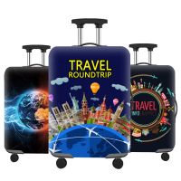 Thicken Travel Luggage Protection Case กระเป๋าเดินทางอุปกรณ์เสริมกระเป๋าเดินทาง Baggag ยืดหยุ่นเหมาะสำหรับกระเป๋าเดินทางขนาด 18-32 นิ้ว