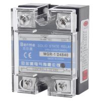 New-24-480v เอาต์พุต Ac Dc เป็น3-32vdc เฟสเดียว Ssr State Relay 40a