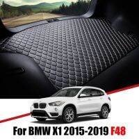 Alas Bagasi Mobil หนังสำหรับ BMW X1 F48 2015 2016 2017-2019ถาดไลเนอร์กระบะผ้าคลุมรองเท้าบู๊ทแผ่นตกแต่งรถยนต์อุปกรณ์ตกแต่งภายในรถยนต์