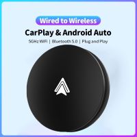 แบบมีสายไร้สาย Carplay Dongle Auto Mini AI กล่องสำหรับ Toyota Mazda Audi Kia Nissan BMW Suzuki Honda Subaru Ford Peugeot