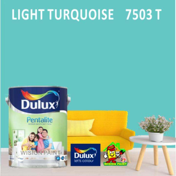 7503T LIGHT TURQUOISE ( 5L ) DULUX PENTALITE PAINT Lazada