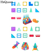 HiQueen 48pcs 78pcs Magnetic Designer Construction Set Magnetic Building