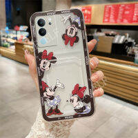 เคสโทรศัพท์ซิลิโคนนิ่มสุดหรูสำหรับ VIVOV29เคสกระเป๋าใส่บัตรลายน่ารักเลนส์ป้องกันกล้อง Vivo V29กรอบหลัง VIVOV29 5G 2023