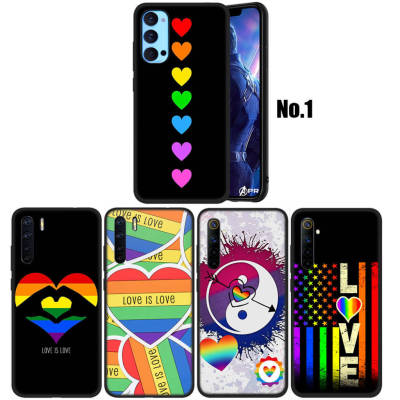 WA41 Love Heart LGBT อ่อนนุ่ม Fashion ซิลิโคน Trend Phone เคสโทรศัพท์ ปก หรับ Realme XT X2 A5 2 3 5 5S 5i 6 6i 7 7i 8 8S 8i 9 9i Pro Plus X Lite