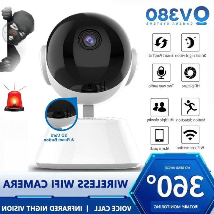 V380 Pro CCTV Camera Q6 1080P Wifi Connect to Cellphone Smart Home