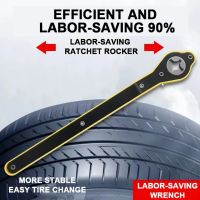 【LZ】 Car Labor Saving Jack Ratchet Wrench Scissor Jack Garage Tire Wheel Lug Wrench Handle Labor Saving Wrench Car Repair Tool