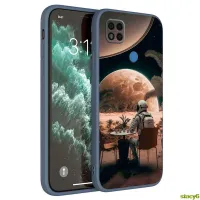 STAC เคสสำหรับ Xiaomi น่ารักลาย C31 Poco เคสคลุมซิลิโคนนุ่มขอบตรงลาย Astronaut04