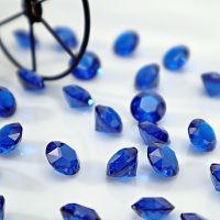 Synthetic Nano Gemstone Sapphire Blue round cut 10 mm. 1 Pcs/Pack หินนาโนไพลิน พลอยสังเคราะห์ผ่านการเจียระไน สำหรับทำเครื่องประดับ ขนาด 10 มม. 1 ชิ้น/แพ็ค