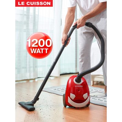 เครื่องดูดฝุ่นไฟฟ้า แบบเก็บสายไฟได้ LE CUISSON เครื่องดูดฝุ่น 1200 วัตต์ เครื่องดูดฝุ่นในบ้าน ที่ดูดฝุ่น LE CUISSON Vacuum Cleaner 1200W