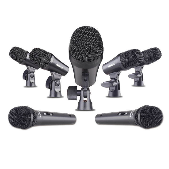 shure-pga-drumkit7-series-pga7-กลองไมโครโฟน-ใหม่ชุดไมโครโฟนดรัมปิคอัพเครื่องดนตรีสะพานหินออกแบบมาเพื่อประสิทธิภาพของเครื่องดนตรีกลองและแอพพลิเค