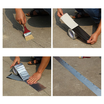 Aluminum Foil Butyl Rubber Tape Stop Leak Stick Waterproof Repair Super Nano Tape Self Adhesive For Roof Hose Repair Flex Tape