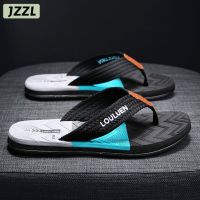 JZZL Flip Flops และรองเท้าแตะสำหรับผู้ชายซึ่งสร้างขึ้นด้วยวัสดุถักและมีพื้นรองเท้ากันลื่น