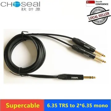 Microphone Cable XLR to Jack Mic Lead Aux Cable TRS 6.35 mm/6.5 mm Male to  XLR