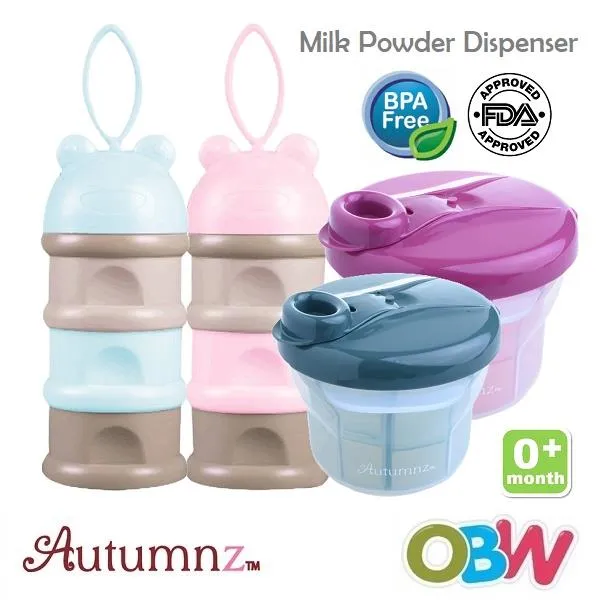 ♨☢☌ Autumnz Milk Powder Dispenser Stackable Milk Powder Container Snack