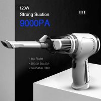 ∈卍☁ 9000PA 3-IN-1 Mini Car Vacuum Cleaner amp; Air Blower Cordless Handheld Auto Vacuum Cleaner For Car Interior Home Computer PC