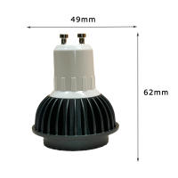 RANPO 5W 220V โคมไฟ GU10 E12หลอดไฟ LED โคมไฟความสว่างสูงสปอตไลต์สีเงินสปอตไลท์ GU10 B22 B15โคมไฟระย้าหลอด AC 220V