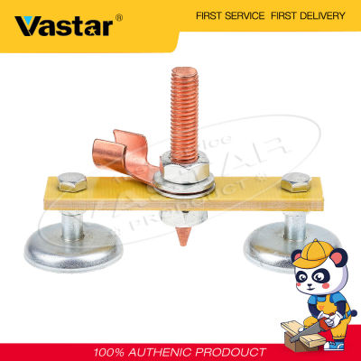 Vastar 1 Pcs Double HeadลวดClampหัวแม่เหล็กแม่เหล็กที่ยึดดินแผ่นโลหะเชื่อมเครื่องมือสนับสนุนอุปกรณ์เสริม