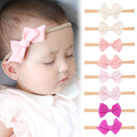 ✿Stimeing✿ 1Pcs Baby Bows Headbands Elastic Nylon Hair Band Girl Headwear Kids Hair Accessories for Kids Infants