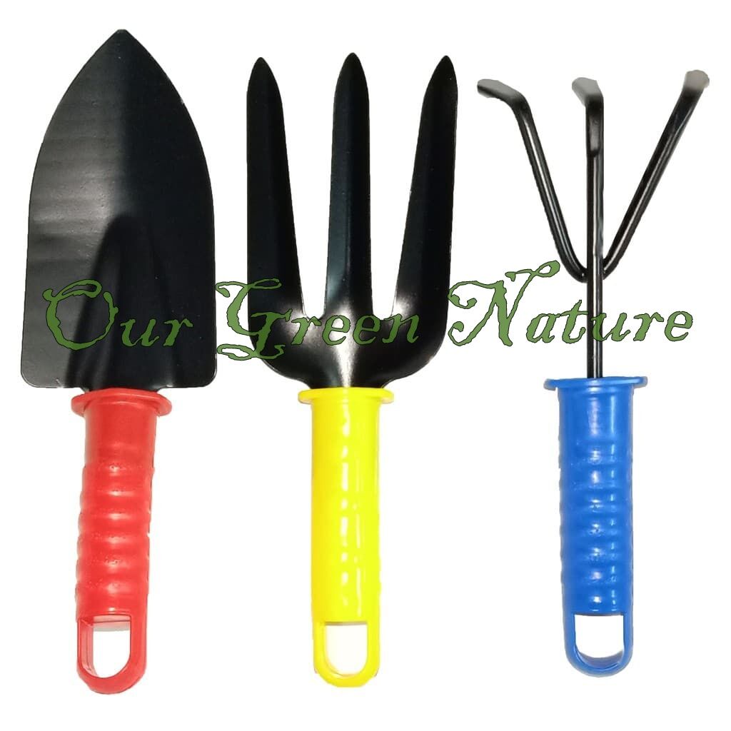 3 Piece Set Gardening Hand Tool Set Cultivator Fork Trowel Garden Tools 