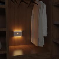 Induction LED Night Light Wireless USB Charging Human Body Induction Wall Light Bedroom Corridor Cabinet Bathroom Night Light Ceiling Lights