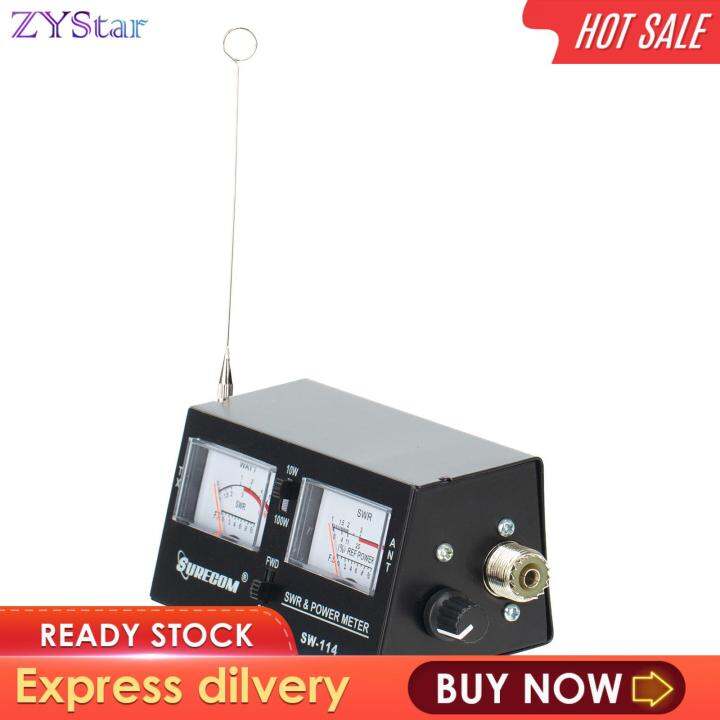 zystar-sw-114เครื่องวัดกำลังการทดสอบความแข็งแรง-rf-field-0-10watt-0-100watt-swr-meter