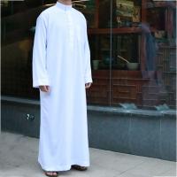 ชุดเดรสมุสลิมรอมฎอน,คาฟตันลำลองชุดคลุมแขนยาวชุดอิสลามพร้อมปกเสื้อของขวัญ