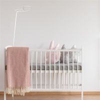 Net Mosquito Stand Crib Holder Cot Drape Bracket For Canopy Bed Rack Accessories Baby