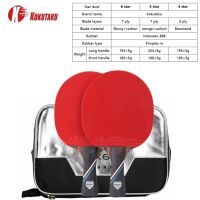 KOKUTAKU ITTF professional 456 Star ping pong racket Carbon table tennis racket bat paddle set pimples in rubber with bag