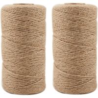 100M/Roll Natural Jute Twine Crafting Twine String Packing String Gifts Wrapping Jute Rope For DIY Crafts Photos Bundling Garden General Craft