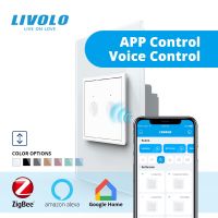 LIVOLO US smart wifi zigbee wall touch curtain switch motorized Roller Blinds Shutter Switch app google home aleax control Camera Remote Controls