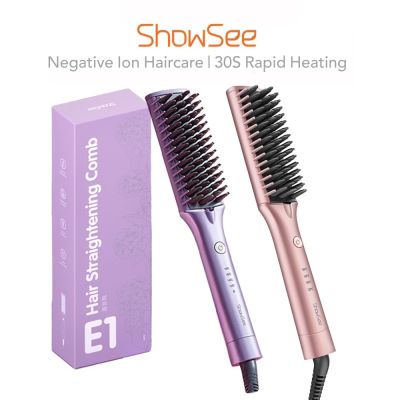 ☾ Showsee E1 Hair Straightener Negative Ion Hair Curler Flat Iron 小适负离子直发梳
