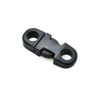 30pcs 5mm Hole 39;s DIA Straight Flat Side Release Plastic Buckles for Mobile Phone Paracord Black B0018 B2