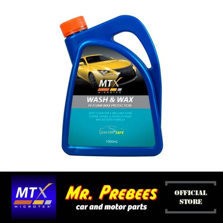 Microtex (MTX) Car Shampoo Wash Wax 1Liter Lazada PH