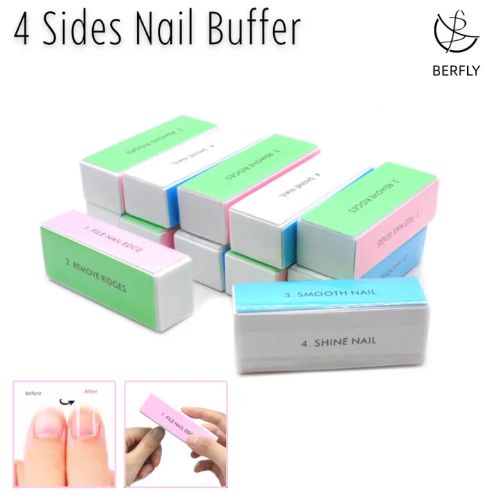 4 Side Nail Polish Tool Buffer Block Shine 4 Way Salon 4 Sides Nail Art Files 4 Side Nail Polish Tool Buffer Block Shine 4 Way Salon 4 Sides Nail Art Files