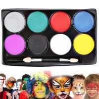 Clown makeup palette For Halloween makeup พาเลตต์แต่งหน้าตัวตลก สําหรับแต่งหน้า ฮาโลวีน สามารถใช้กับดวงตาแก้มและริมฝีปากได้