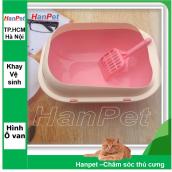 affordable HN-Khay vệ sinh mèo nhỏ hình bầu dục Khay đựng cát vệ sinh cho